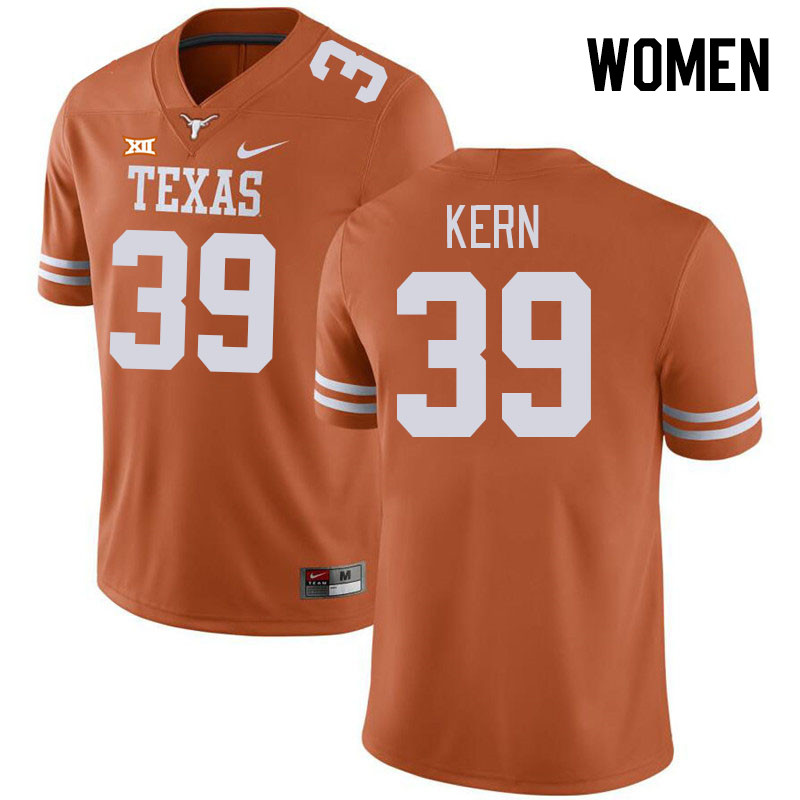 Women #39 Michael Kern Texas Longhorns College Football Jerseys Stitched-Orange